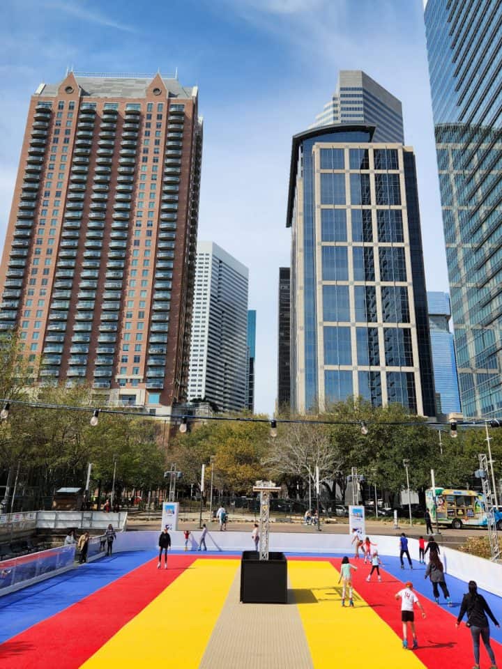 Outdoor Roller Rink at Discovery Green