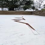 Snow at Menil Collection Houston 2021